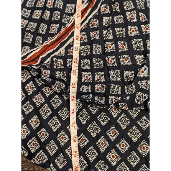 Hippie Laundry Tunic Top 2X Boho Beachy Navy Blue - Picture 9 of 10